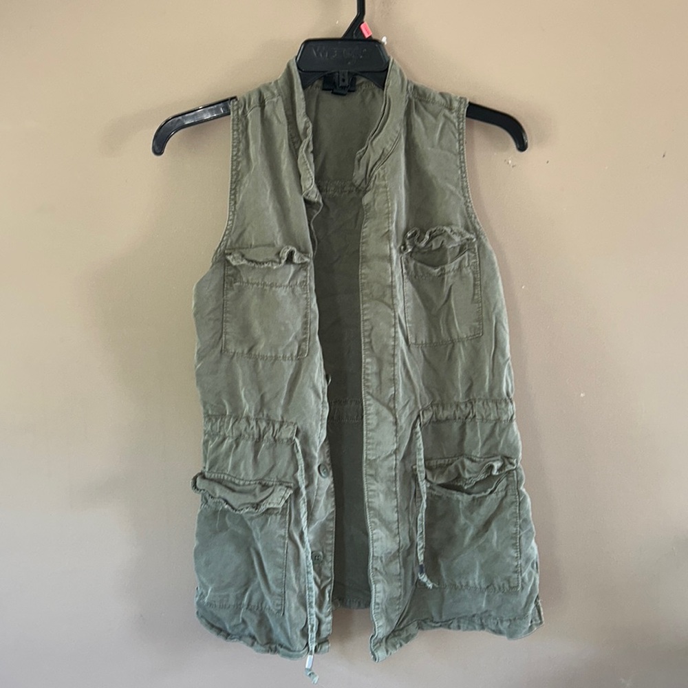 Olive colored vest